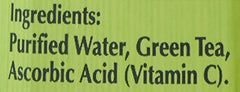 Ito En Oi Ocha unsweetened ingredients label close-up showing non-GMO and no sugar