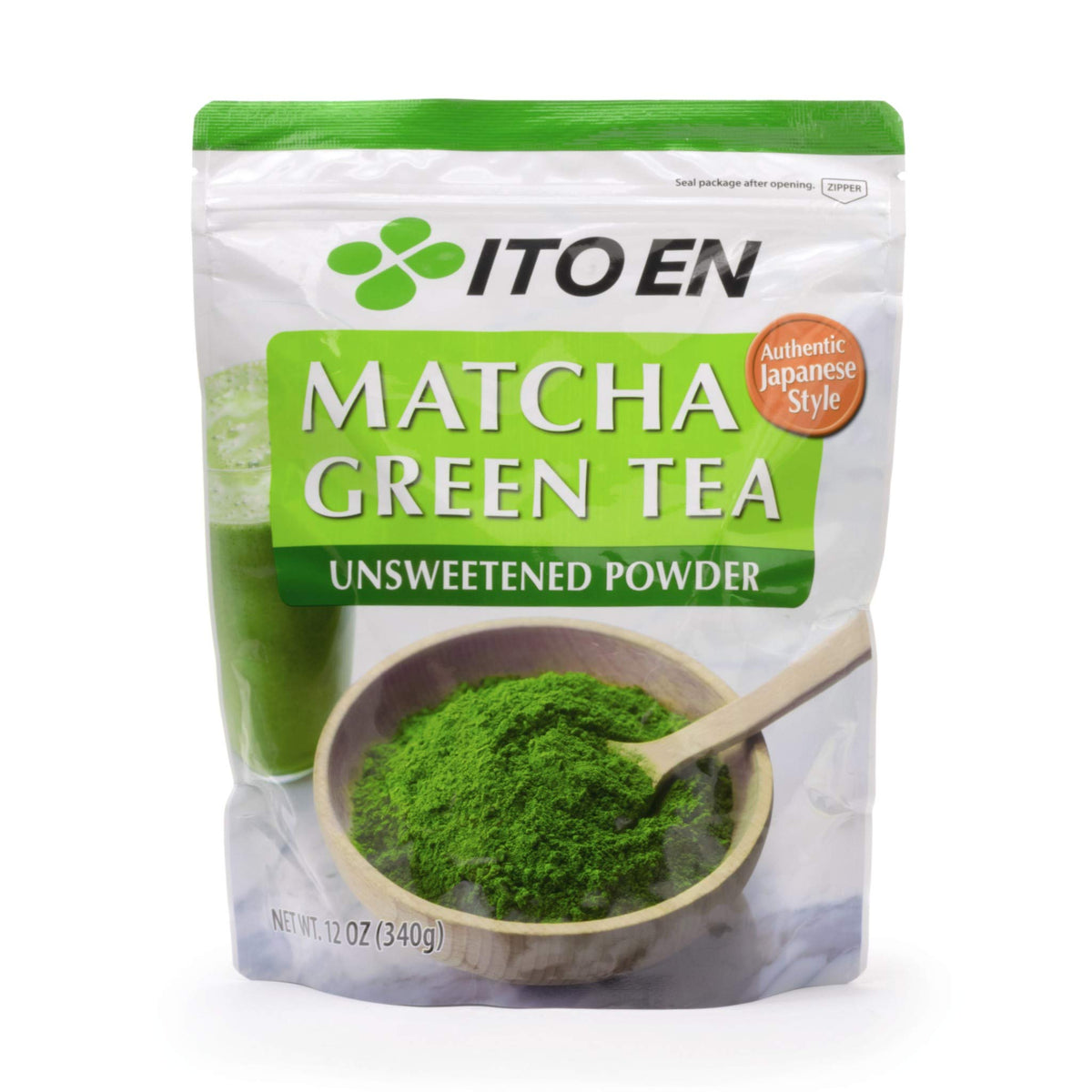 Ito En matcha powder in a tin for daily rituals and smooth focus.