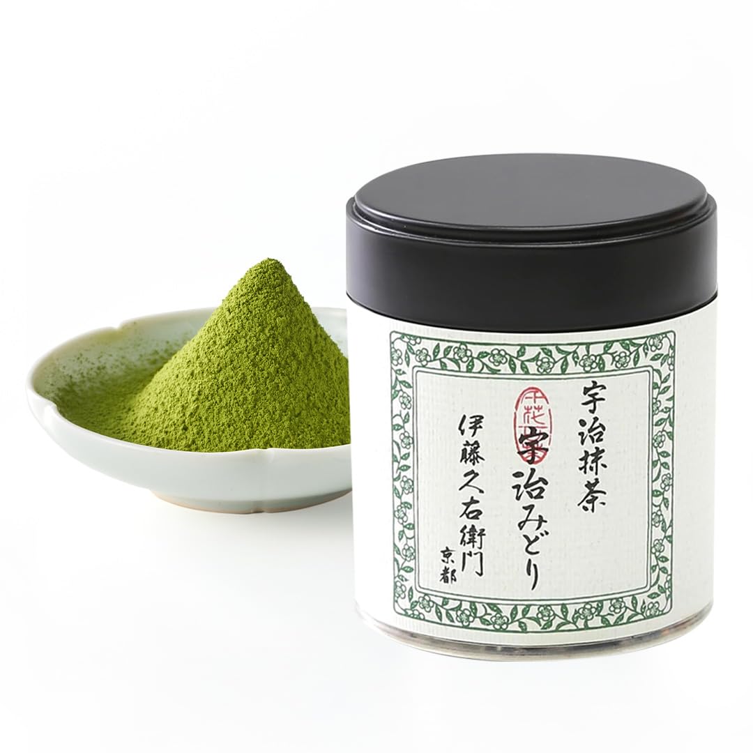 Itohkyuemon ceremonial matcha tin highlights authentic ceremonial-grade flavor for rituals