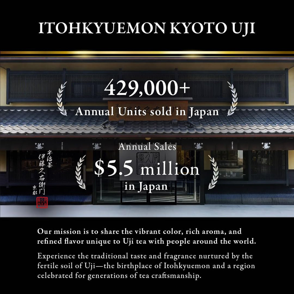 Itohkyuemon tea room display shelf presents gift-ready presentation