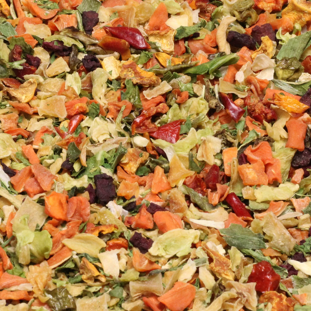 It's Delish dehydrated vegetables blend ideal for ramen, soup, and sauces