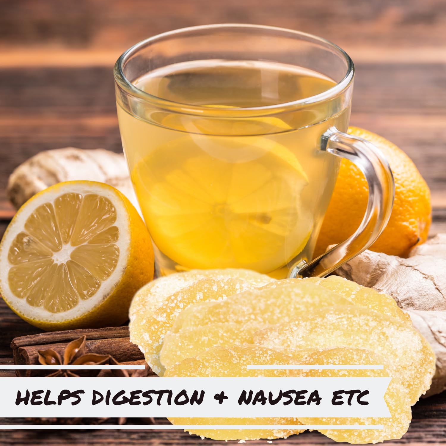 It's Delish ginger slices pair well with tea for a warm moment.