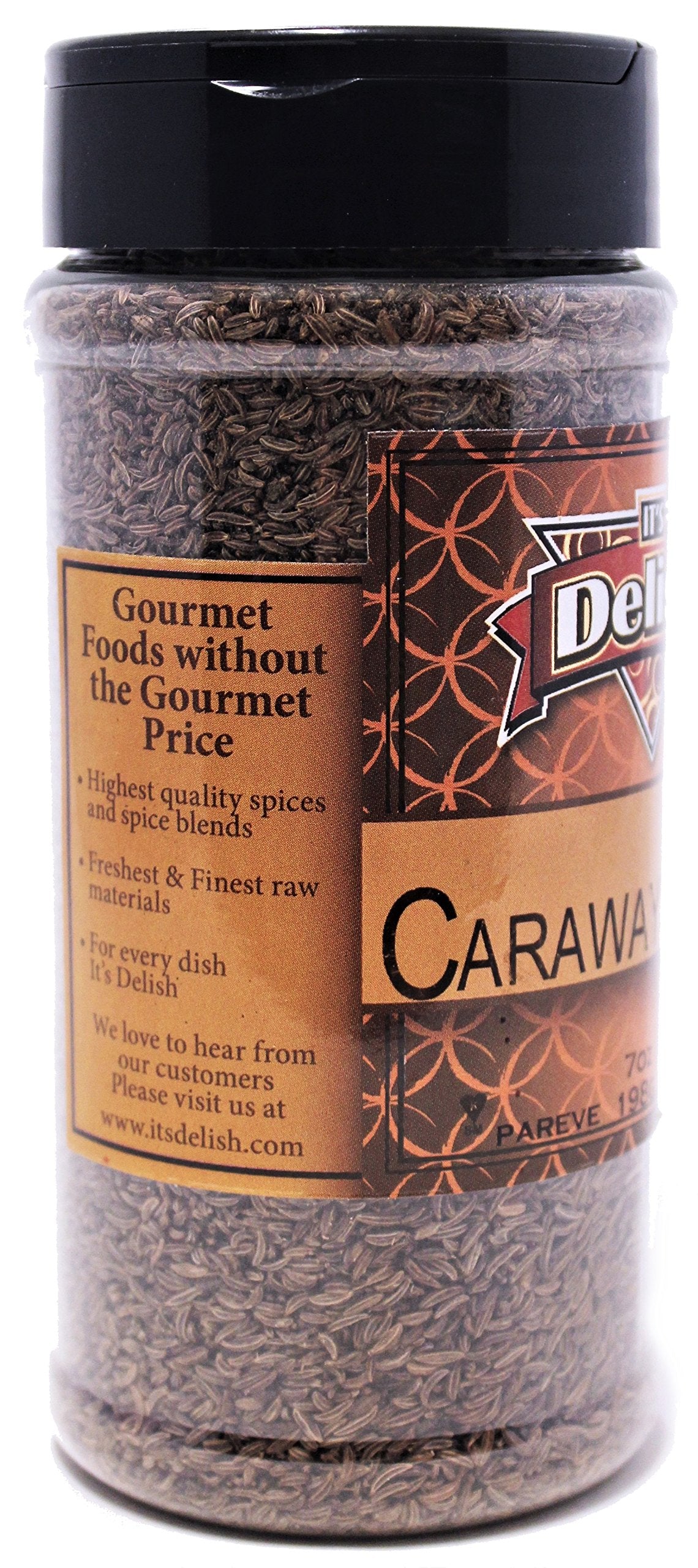 Its Delish caraway seeds pour-into-dish to boost aroma in stews and curries