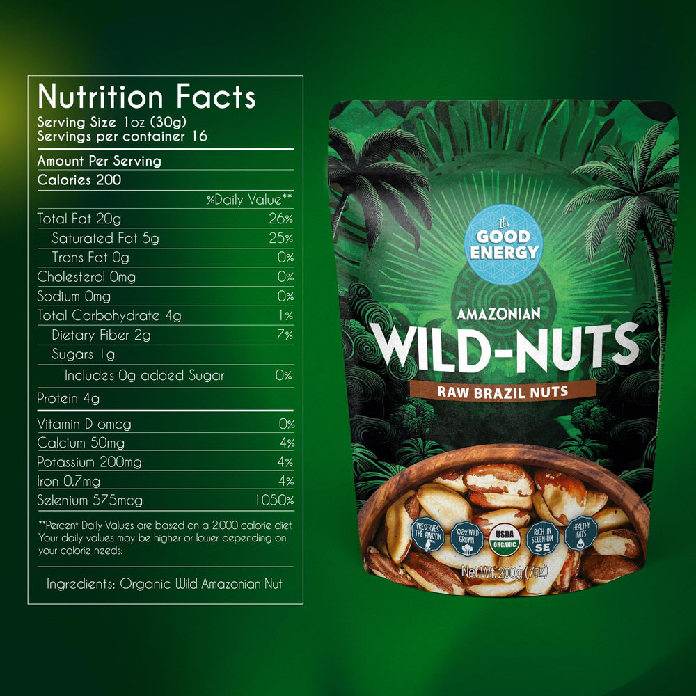 It's Good Energy Brazil Wild Nuts close-up texture—selenium-rich bite.