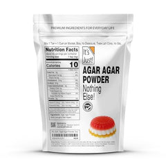 Its Just! Agar Agar Powder in a measuring spoon ready to dissolve for smooth gels.