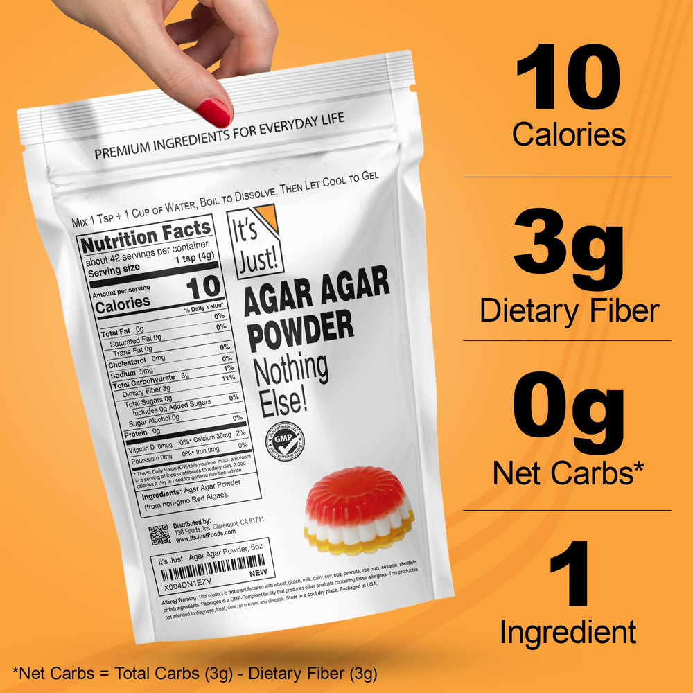 Its Just! Agar Agar Powder thickens dairy-free custards for a silky texture.