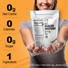It's Just! Allulose used in baking desserts for light texture and browning.