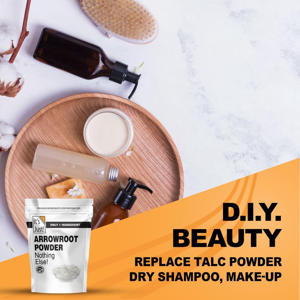 Its Just Arrowroot Powder as a cornstarch substitute in sauces.
