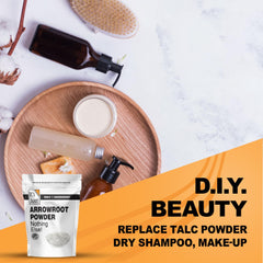Its Just Arrowroot Powder as a cornstarch substitute in sauces.