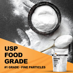 It's Just! baking soda USA-made seal emphasizes clean, local production.