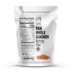 Its Just California almonds showing premium quality for baking and recipes
