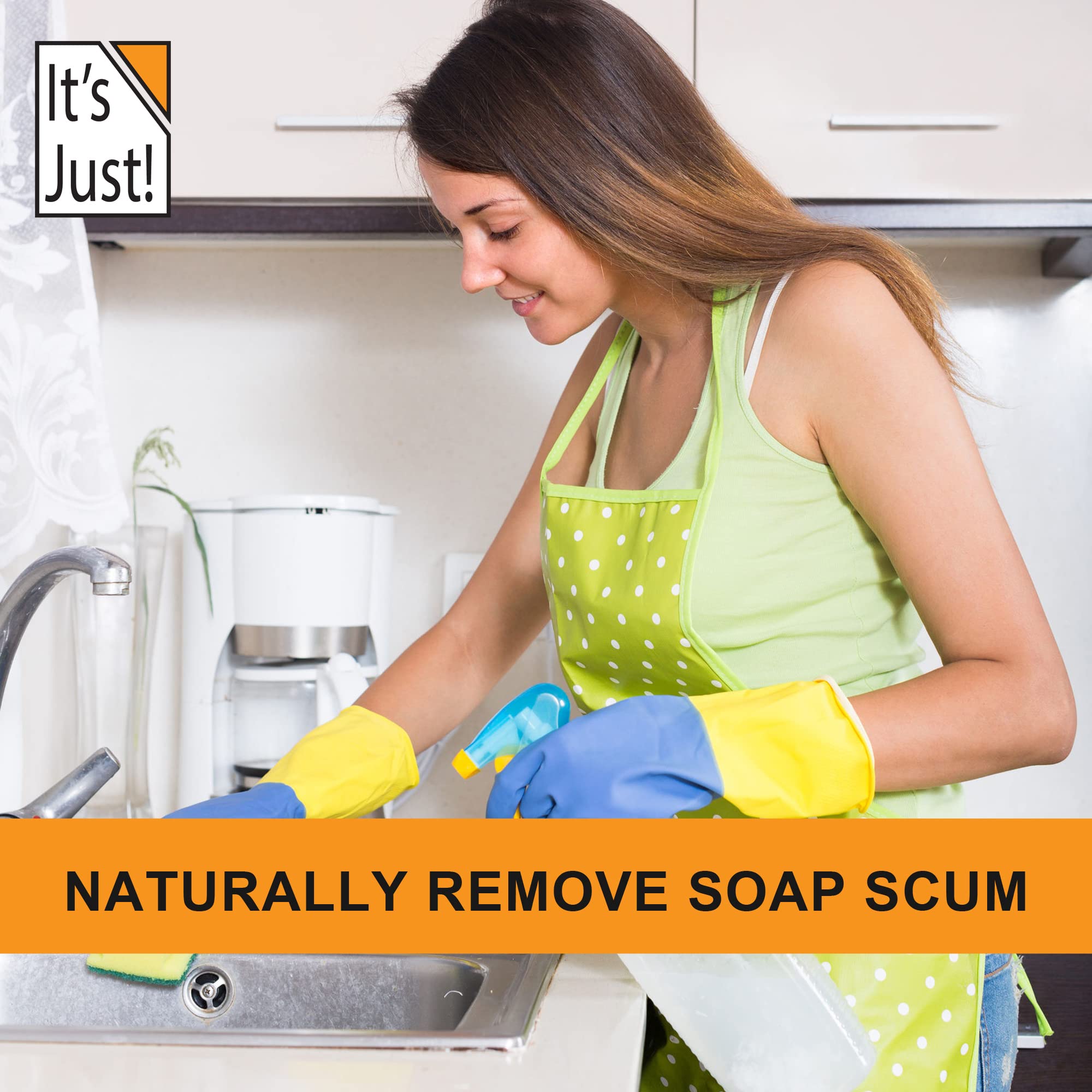 It's Just! citric acid cleaning use near mineral deposits.