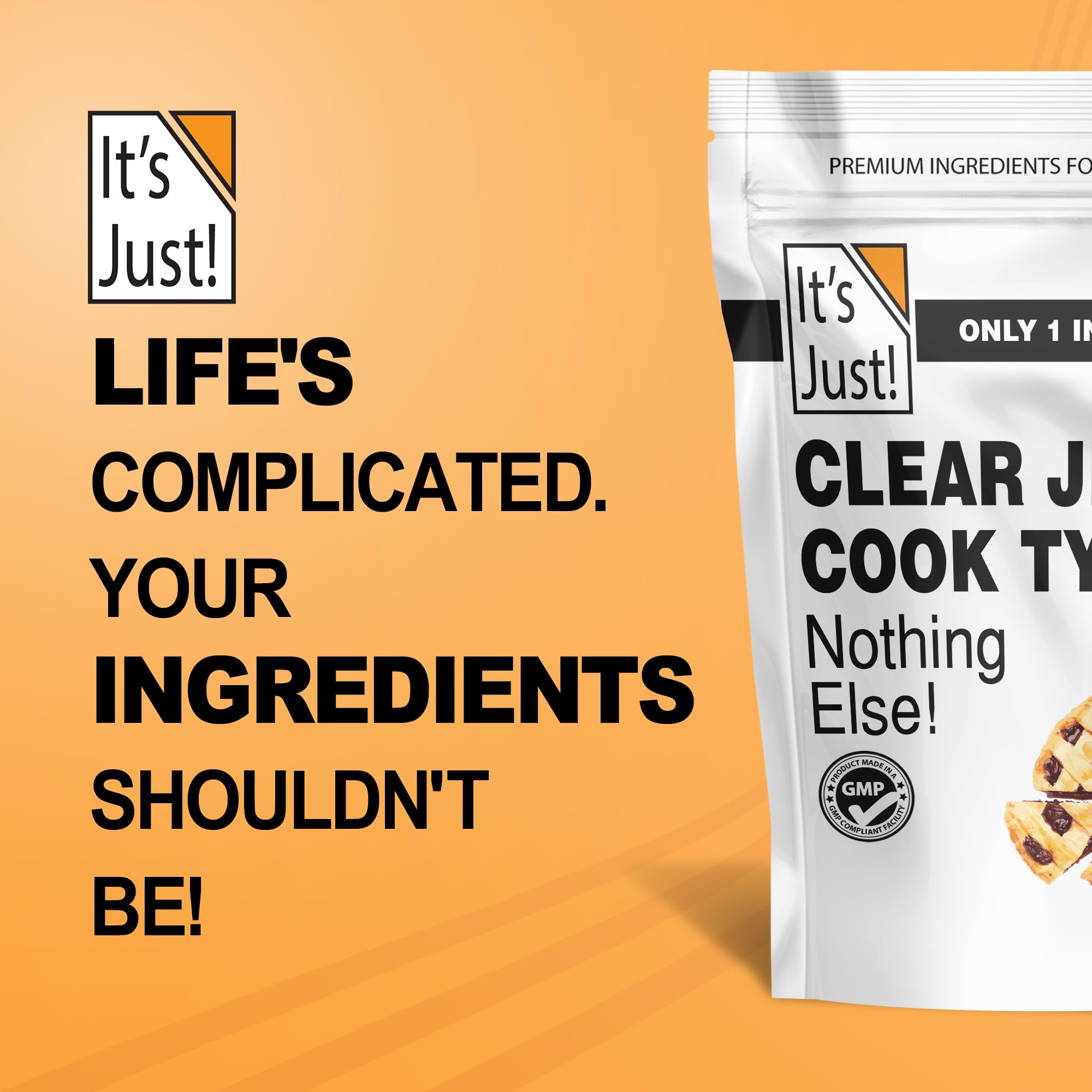 USA-made Clear Jel packaged in GMP facility for safety.