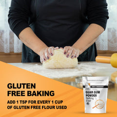 It's Just! Guar Gum 8oz package highlighting gluten-free binder for keto baking.