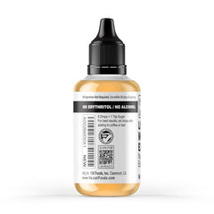 It's Just! monk fruit extract drops being added to coffee for natural sweetness.