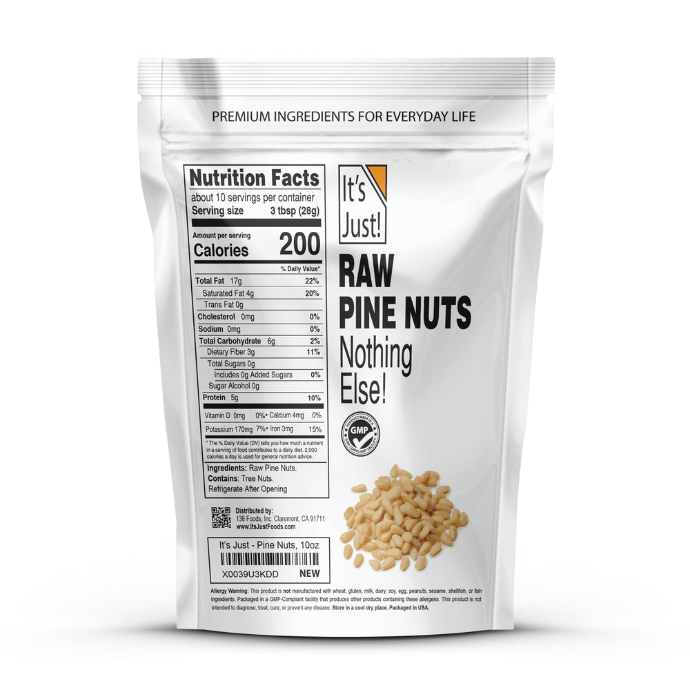 It's Just pine nuts add rich flavor to homemade pestos and roasting.
