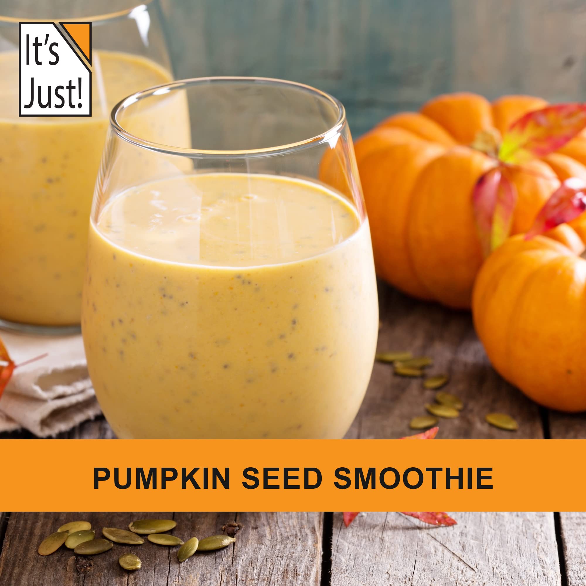 It's Just pumpkin seeds in granola bars for lasting satisfaction.