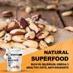 It's Just! Brazil nuts in bowl ready to snack or cook.