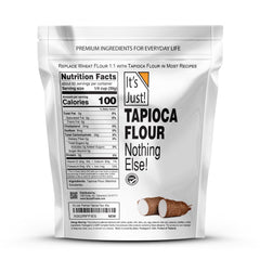 It's Just! Tapioca Flour on a scoop ready for 1:1 substitution.
