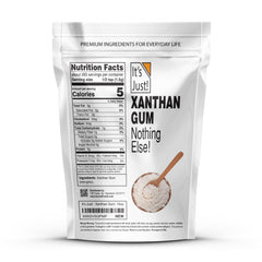 It's Just! Xanthan gum bottle shown for keto-friendly thickening in sauces.