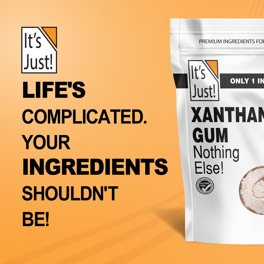 It's Just! Xanthan Gum packaged in USA on store shelf