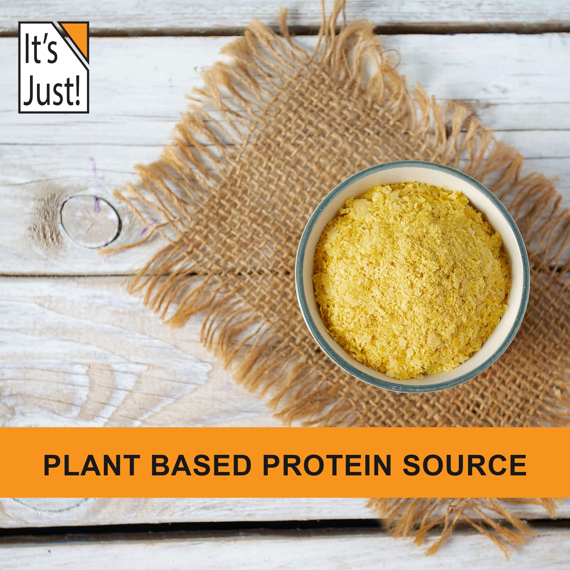 It's Just! Yeast Flakes vegan protein source supports plant-based meals.