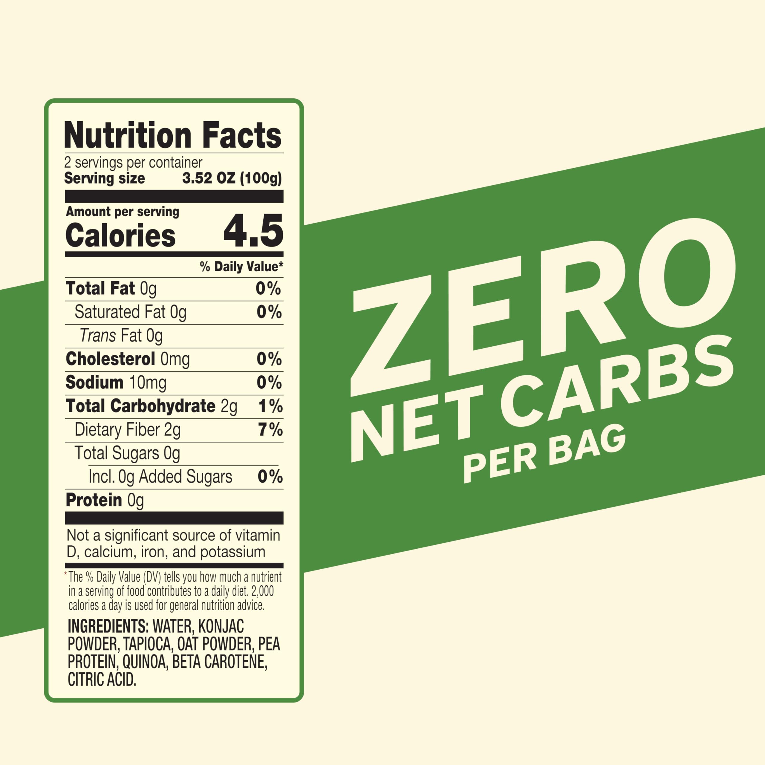 It's Skinny Konjac noodles raw form for low-carb meals.