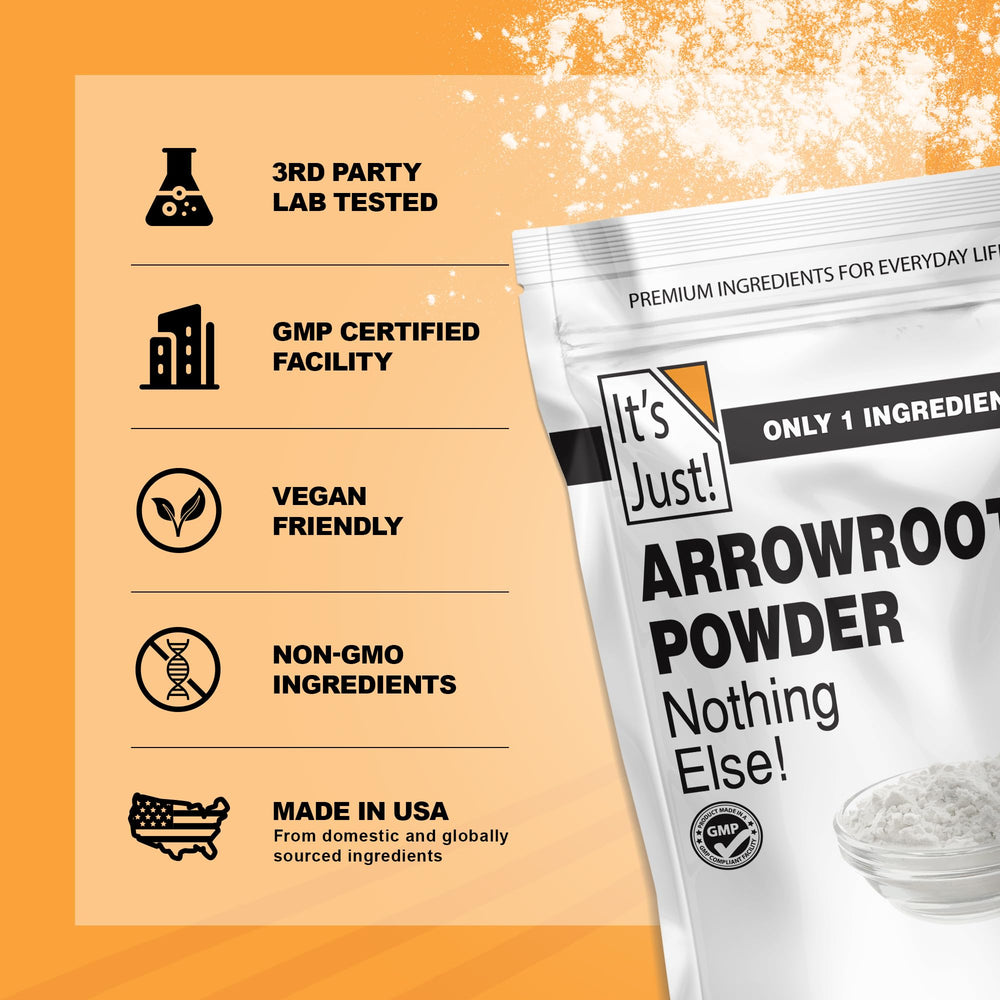 Its Just arrowroot powder used in biscuits for light, tender texture.