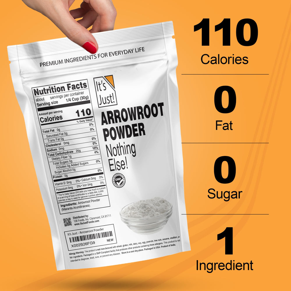 Its Just arrowroot powder whisked into sauce for a smooth, colorless thickener.