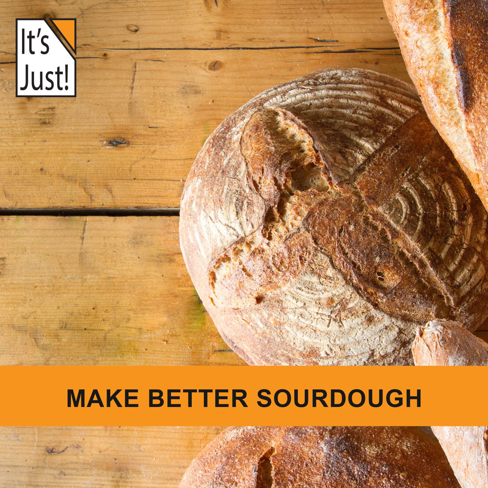 It's Just! Vital Wheat Gluten Flour aids seitan and vegetarian meat alternatives.