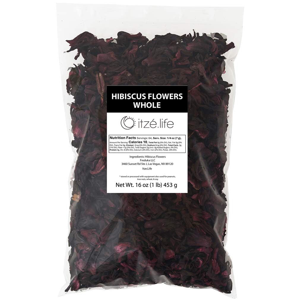 Itzé.Life hibiscus flowers whole for vibrant aguas de Jamaica and tea