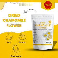Iyasa Holistics chamomile tea setup showcases how to prepare a soothing infusion.