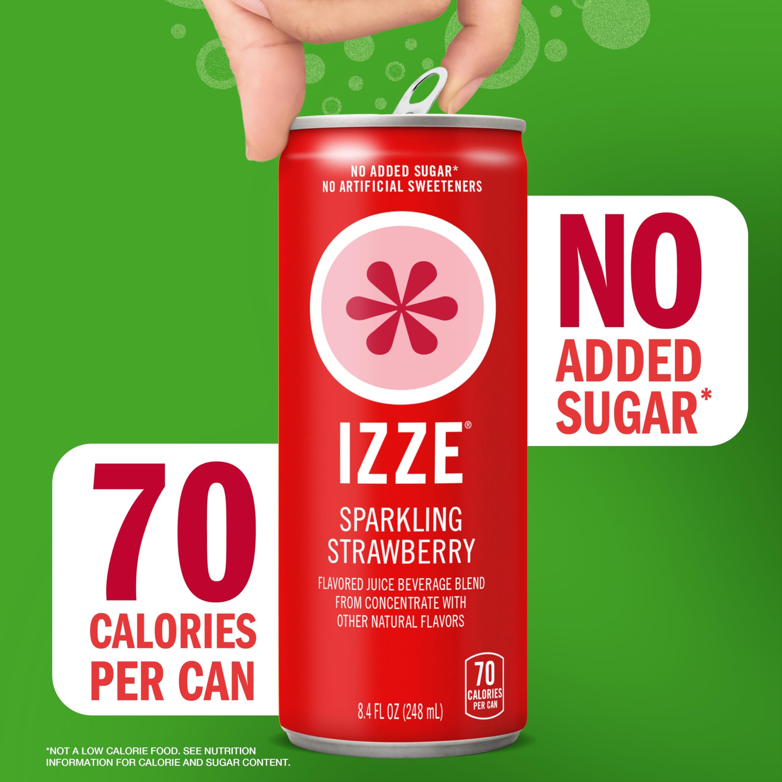 IZZE vibrant 24-pack on display, suggesting easy variety for parties.