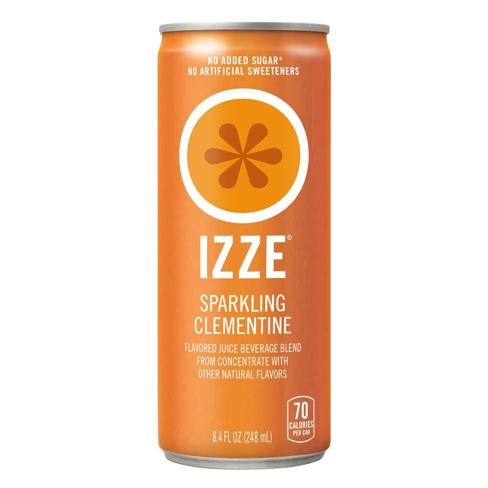 IZZE 24-pack variety pack image showing four flavors, ideal for sharing or stocking the fridge.
