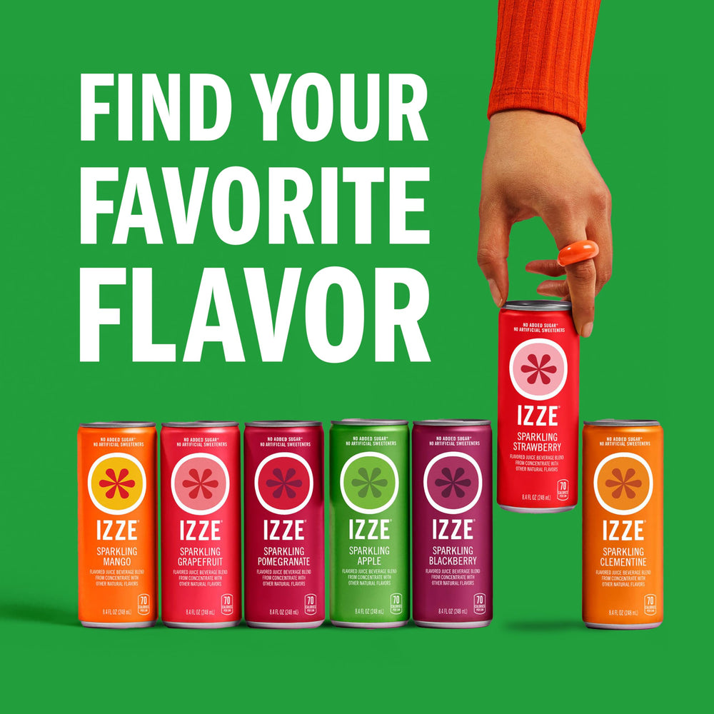 IZZE Apple drink in a glass showcases vibrant color and sparkle.