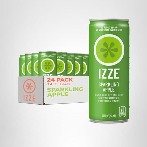 IZZE Apple party-display suggests easy serving for gatherings and sharing.