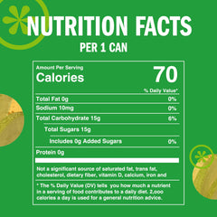 IZZE Apple sparkling can closeup highlights bubbly texture and no added sugar.