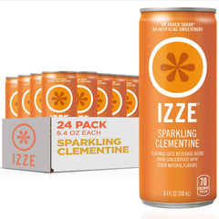IZZE Clementine bottle and can showcase bold citrus flavor for on-the-go refreshment