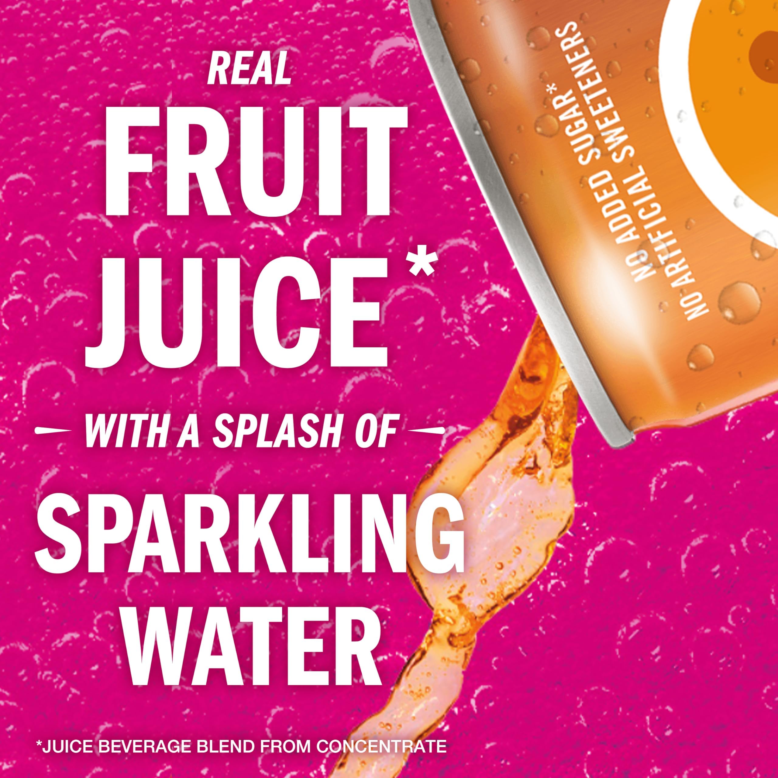 IZZE Clementine can with bubbles highlighting no added sugar