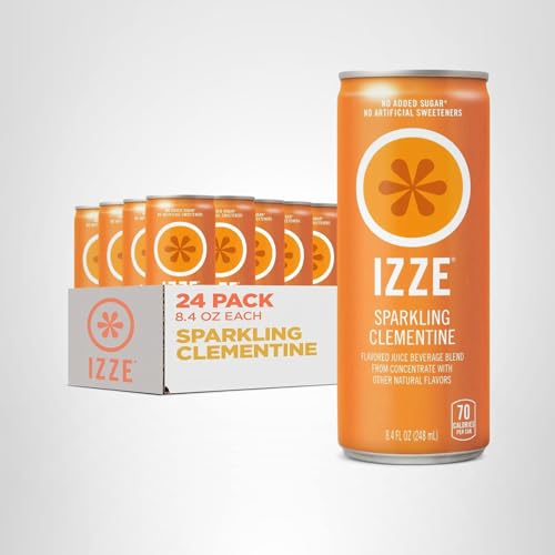IZZE Clementine in refrigerator ready for a quick chill