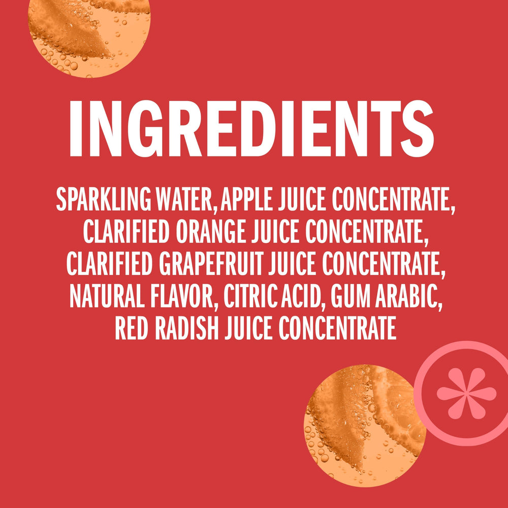 IZZE Grapefruit glass pour, vibrant refreshment with a tart finish