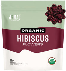 J Mac Botanicals hibiscus tea flowers bulk pack for flavorful hot or iced tea