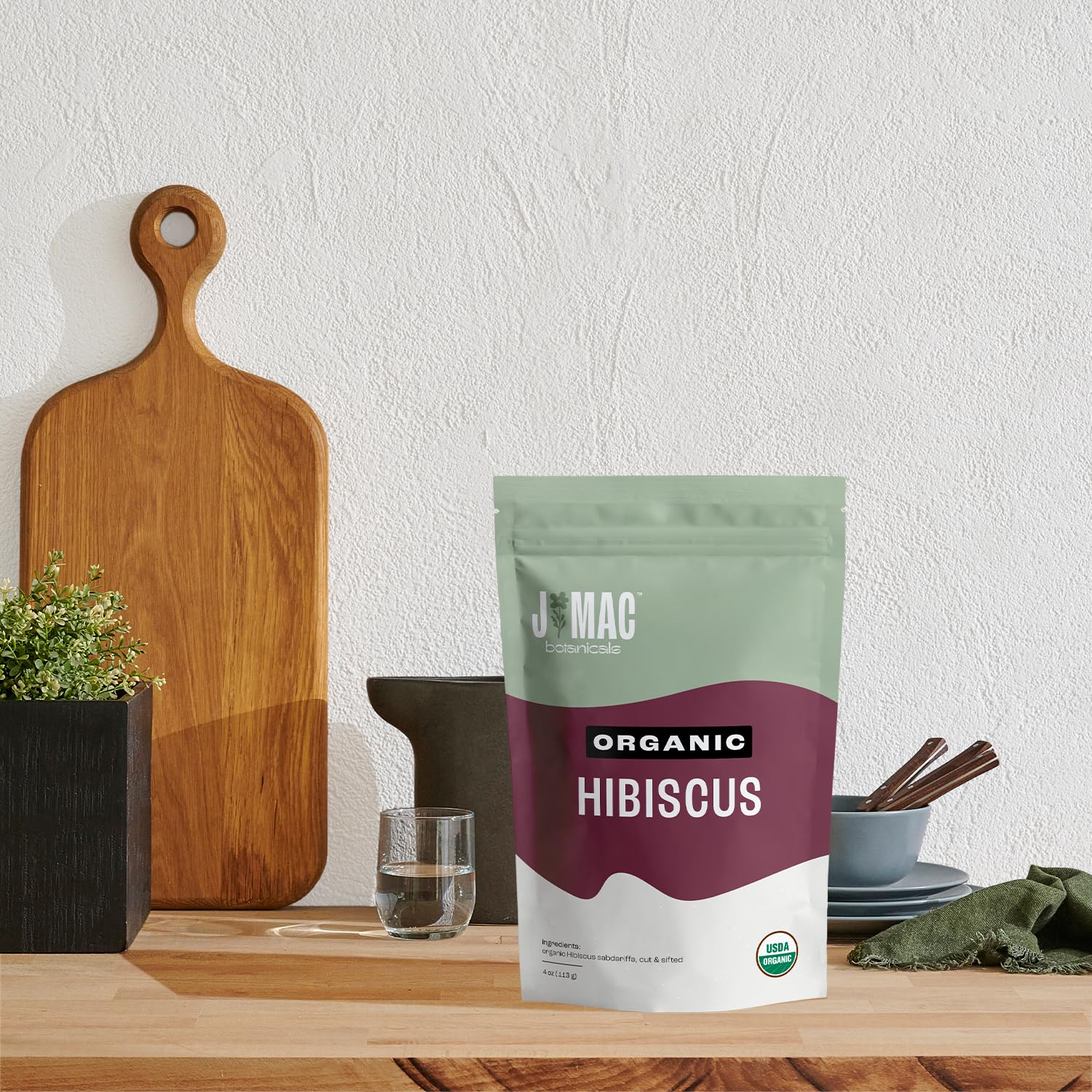 J Mac Botanicals hibiscus for jams, salads, baking and beverages
