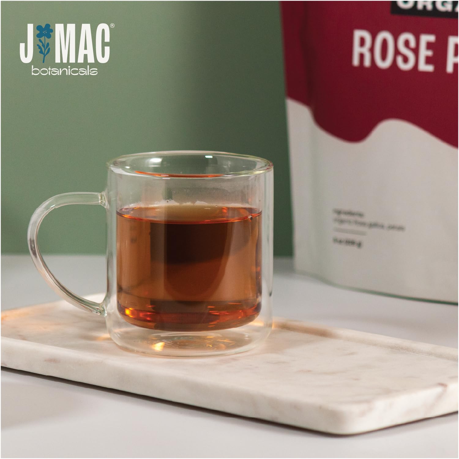 J MAC Botanicals culinary grade rose petals ready for edible uses