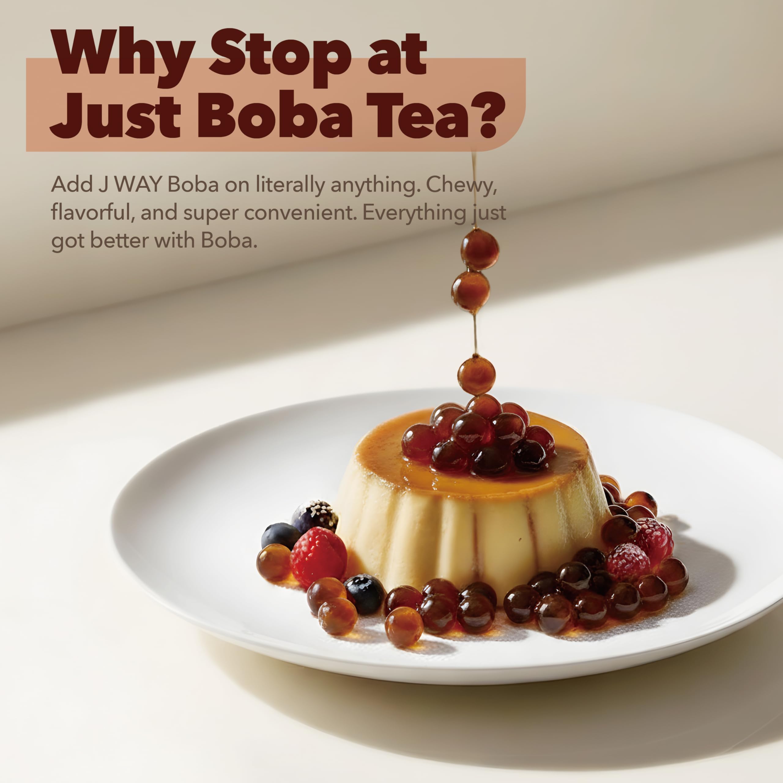 J WAY BOBA single-serving packs simplify on-the-go bubble tea