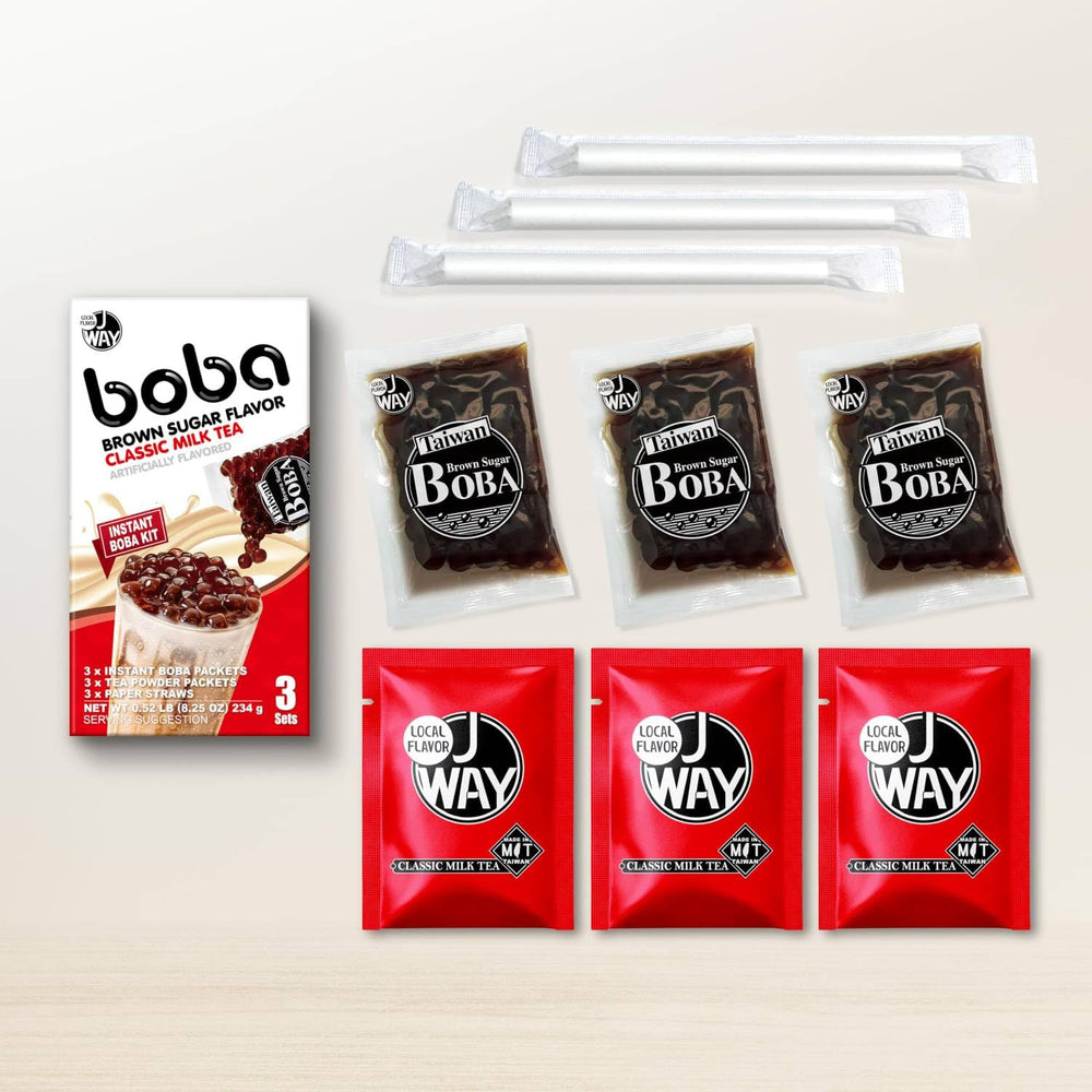 J WAY Local Flavor convenient bubble tea at office or home.