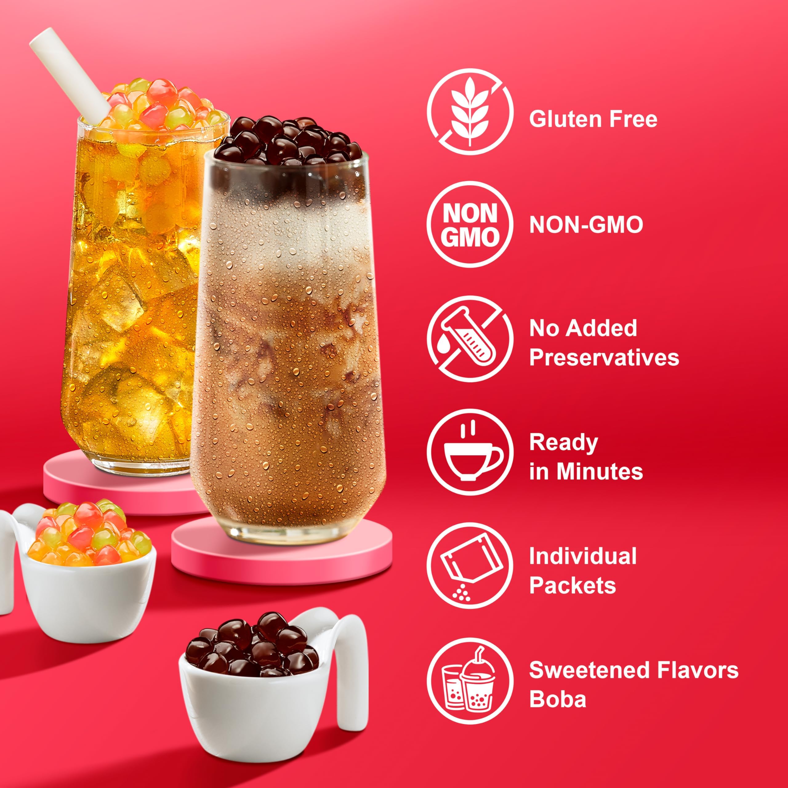 J WAY Local Flavor extra-wide paper straws for easy sipping