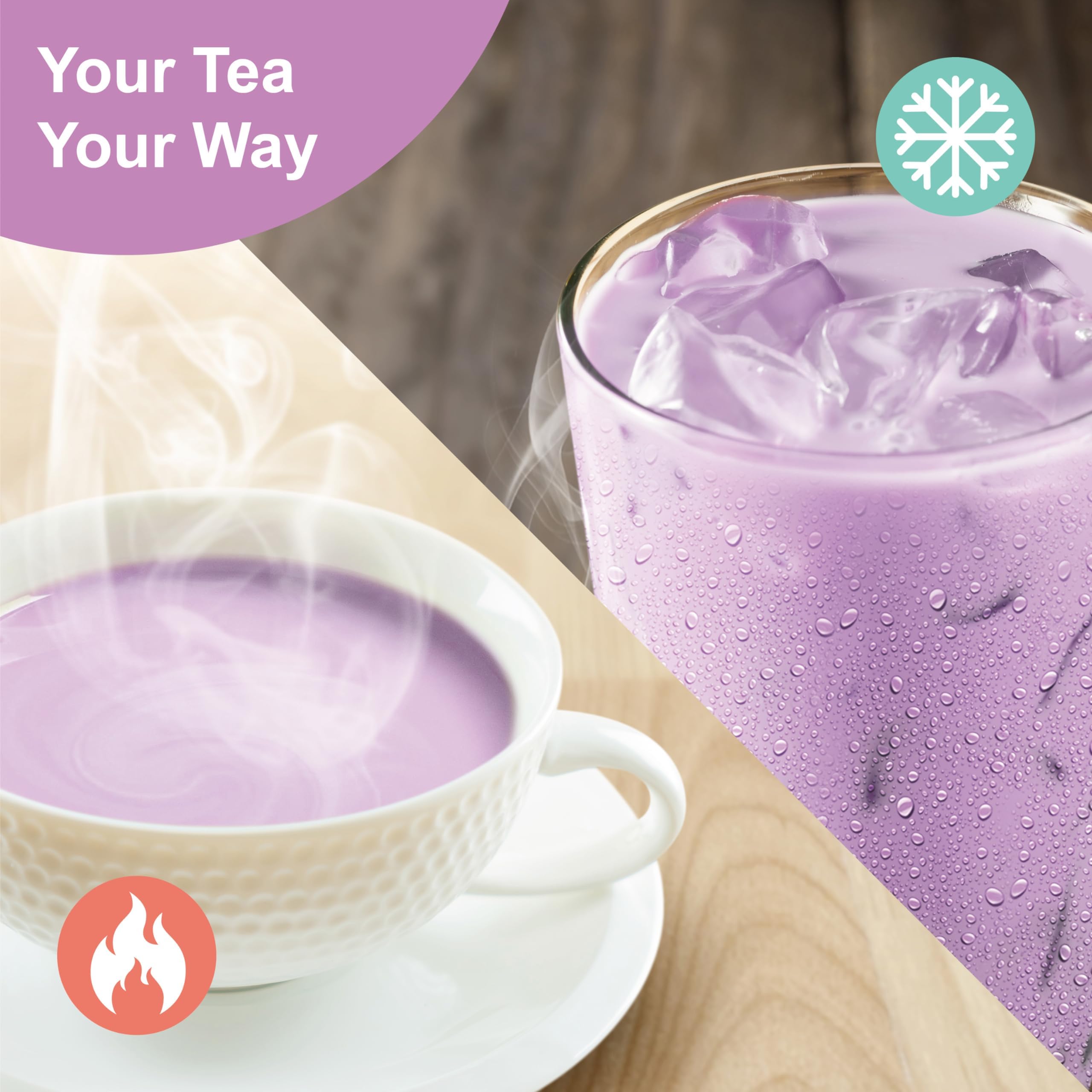 J WAY Local Flavor taro milk tea powder base for frappes.