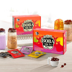 J WAY Local Flavor milk tea powder packets for cafe-style drinks at home
