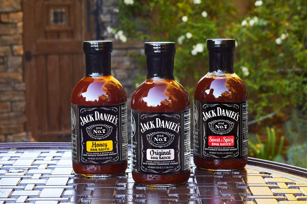 Ingredient note for Jack Daniels Barbeque Sauce Sweet and Spicy flavor profile.
